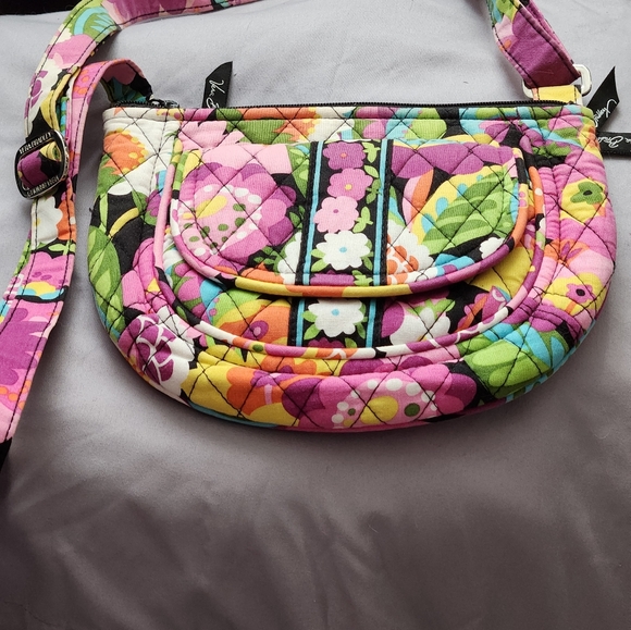 Vera Bradley Lizzy Crossbody Multicolor Floral Pattern Bag - Picture 5 of 5